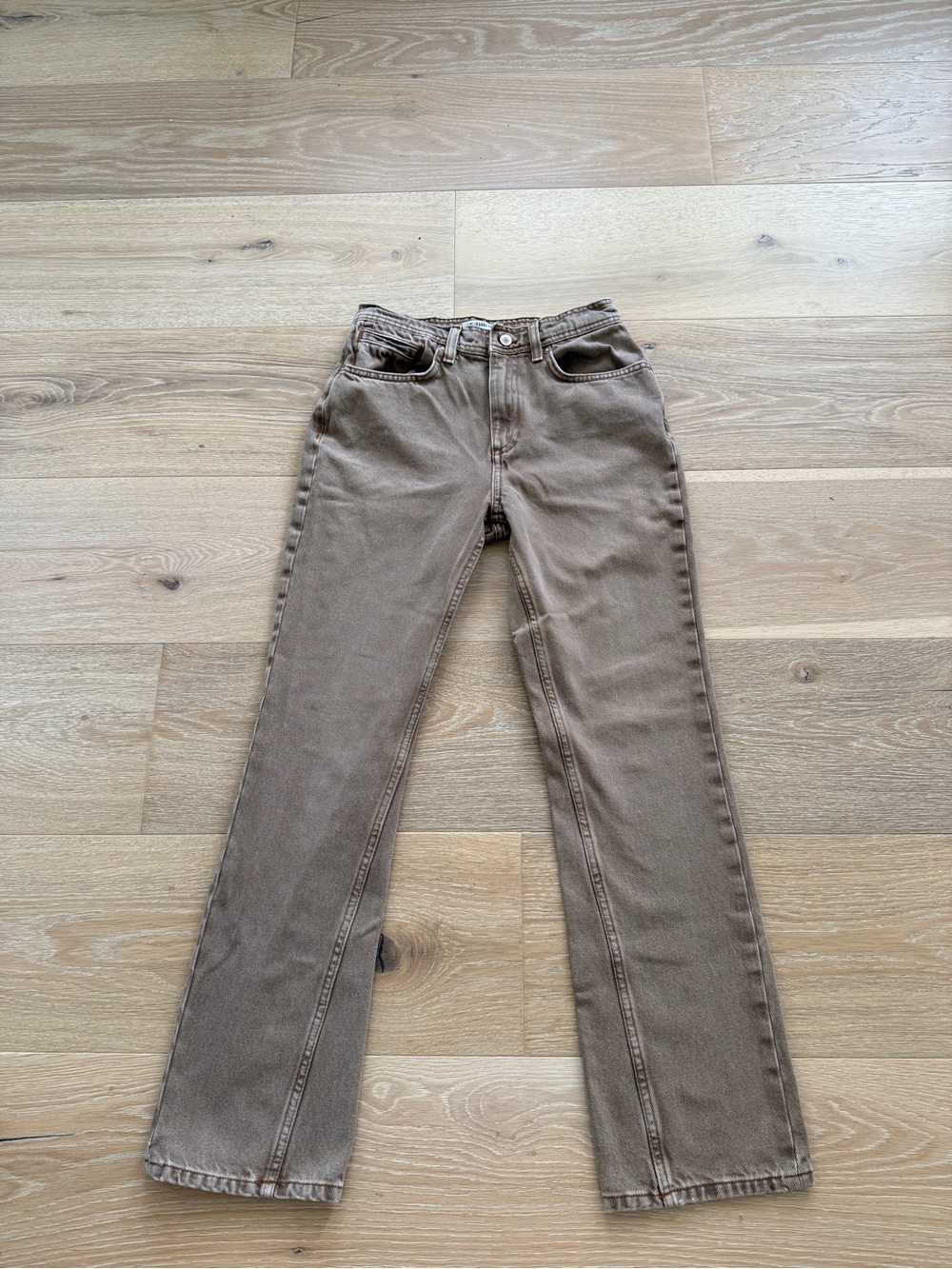 We The Free Women’s Brown Straight-Leg Jeans 27